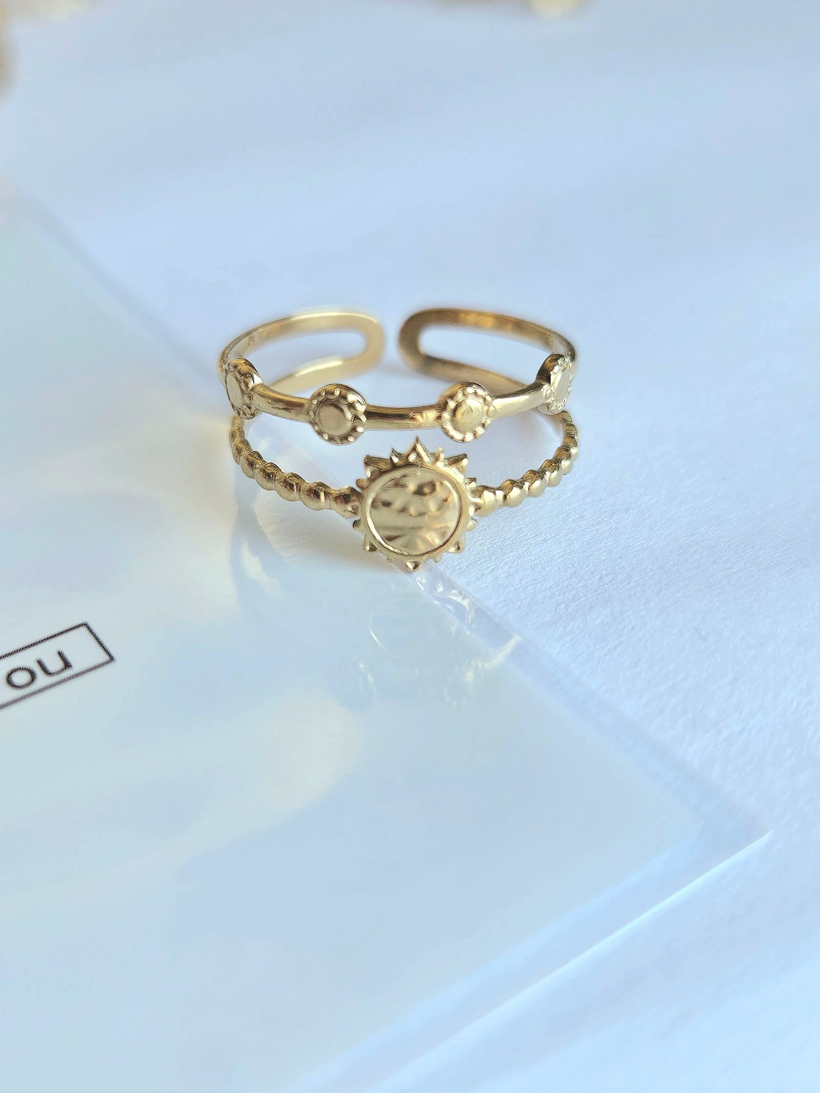 Anillo sol en acero inoxidable – photo 2